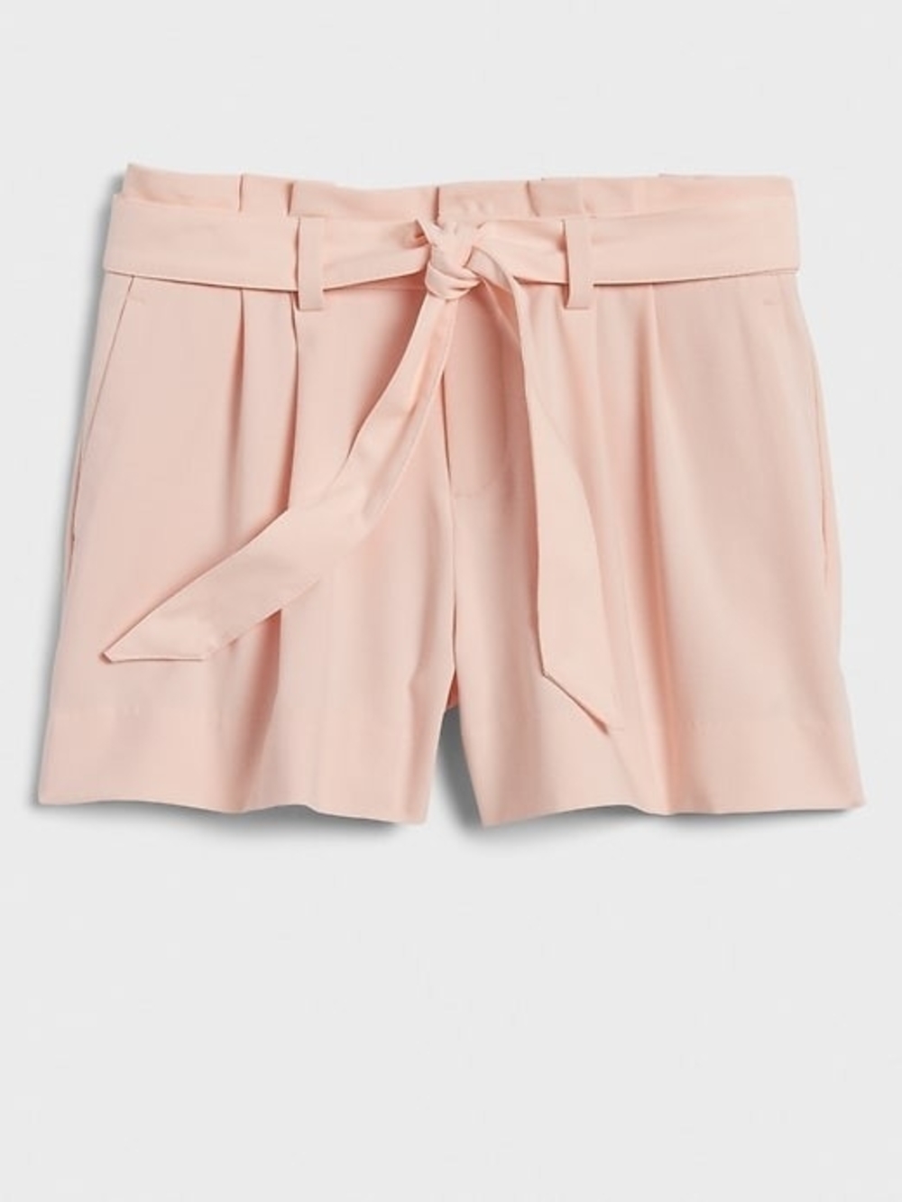 Banana Republic. Paperbag Belted Shorts - Tan Blush. Size 10.